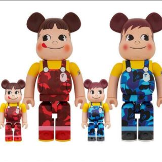 BE@RBRICK BAPE × ペコちゃん & ポコちゃん 100 400(その他)