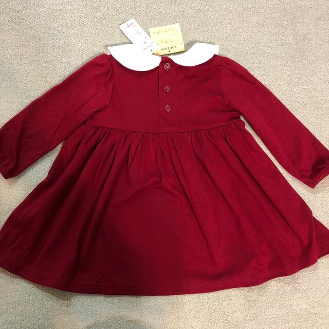 クリスマス　サンタ　ワンピース　赤 キッズ/ベビー/マタニティのキッズ服女の子用(90cm~)(ワンピース)の商品写真