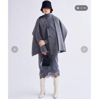LANVIN en Bleu - ケープショートコートの通販 by むーshop|ランバン