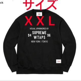 ダブルタップス(W)taps)のsupreme wtaps  crewneck black ＸＸＬ(スウェット)