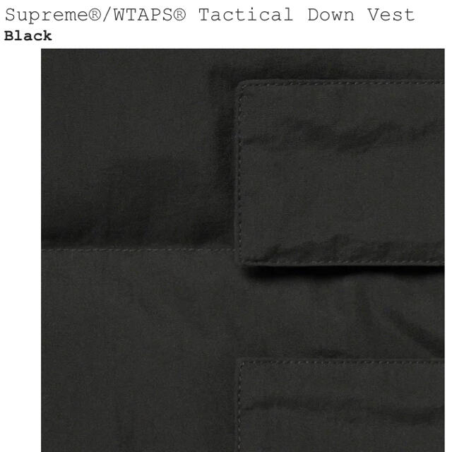 Supreme(シュプリーム)の21FW Supreme wtaps tactical down vest メンズのジャケット/アウター(ダウンベスト)の商品写真