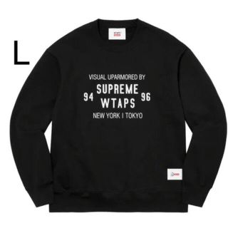 シュプリーム(Supreme)のSupreme WTAPS  Crewneck black L 新品未開封(スウェット)