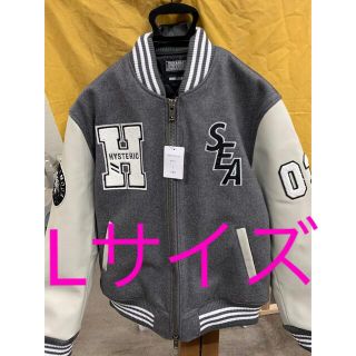 ヒステリックグラマー(HYSTERIC GLAMOUR)のwind and sea × hystericglamor スタジャン グレーL(スタジャン)