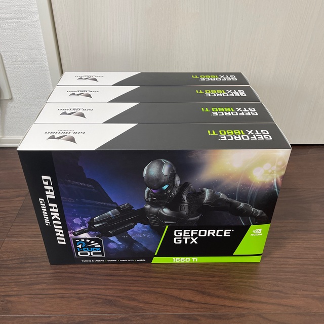 PC/タブレット【新品・未開封】玄人志向 GTX 1660Ti 4個セット