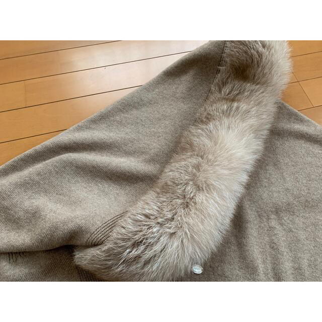 値下げ♡FOXEY カシミアファー ケープ ストール ポンチョ-