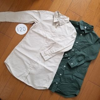 ユニクロ(UNIQLO)のユニクロ シャツワンピ 2枚組セット120(ブラウス)