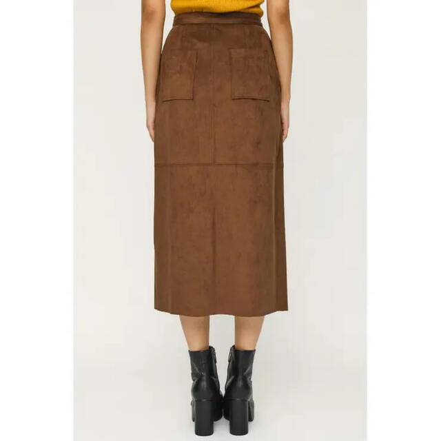 SLY(スライ)のSLY スエード風 ラップスカート ブラウン  レディースのスカート(ロングスカート)の商品写真