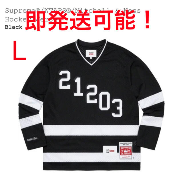 Supreme(シュプリーム)の【Lサイズ】Supreme WTAPS HOCKEY JERSEY black  メンズのトップス(Tシャツ/カットソー(七分/長袖))の商品写真