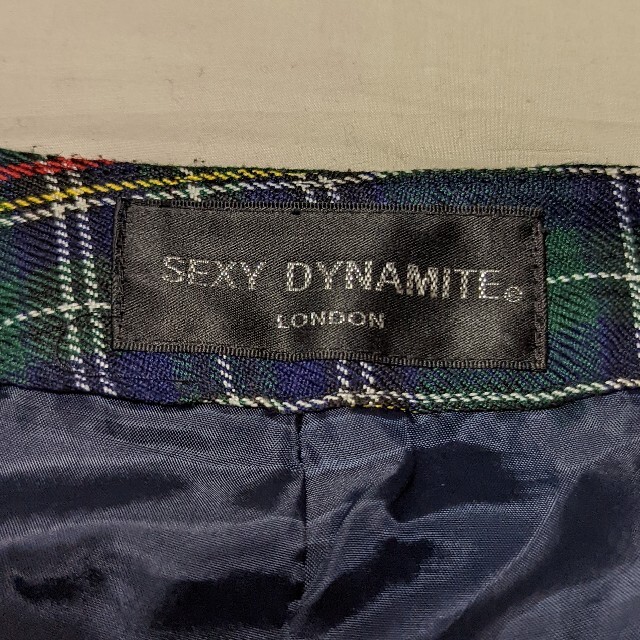 SEXY DYNAMITE(セクシーダイナマイト)のセクダイ　グリーンチェックスカート レディースのスカート(ミニスカート)の商品写真