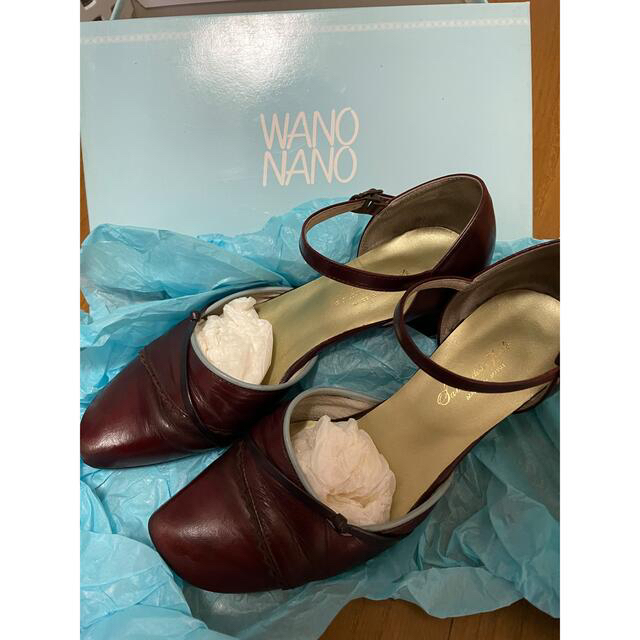 WANONANO(ワノナノ)のレトロな茶系パンプス レディースの靴/シューズ(ハイヒール/パンプス)の商品写真