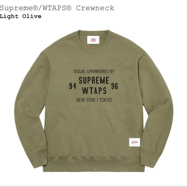 Mサイズ WTAPS Supreme Crewneck light olive