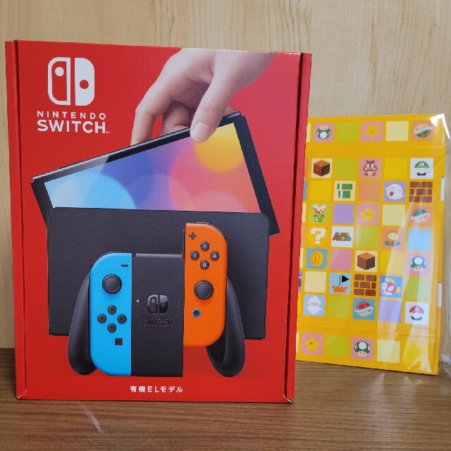 新型Nintendo Switch有機EL　特典付　ネオンブルーネオンレッド