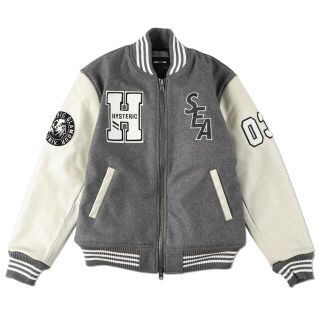 ヒステリックグラマー(HYSTERIC GLAMOUR)のグレーXL HYSTERICGLAMOUR wind and sea スタジャン(スタジャン)