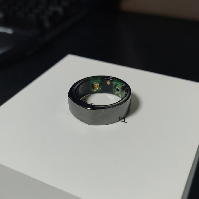 Oura Ringオーラリング　ブラック　サイズ９ レディースのアクセサリー(リング(指輪))の商品写真