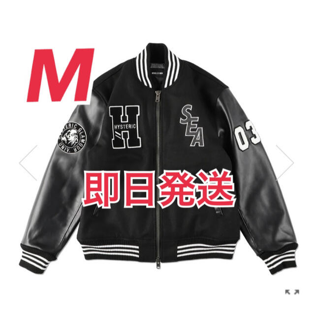 ランキングや新製品 wind and sea HYSTERIC GLAMOUR スタジャン 黒 M