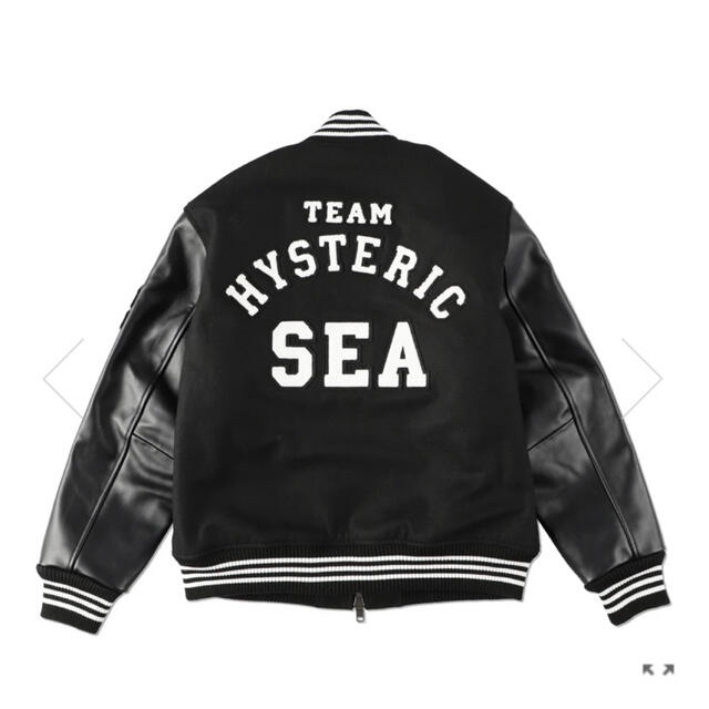 wind and sea HYSTERIC GLAMOUR スタジャン　黒　M メンズのジャケット/アウター(スタジャン)の商品写真