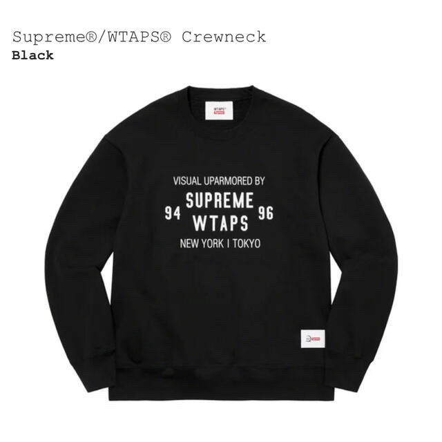 Supremeシュプリーム Wtaps Crewneck スウェット黒M-