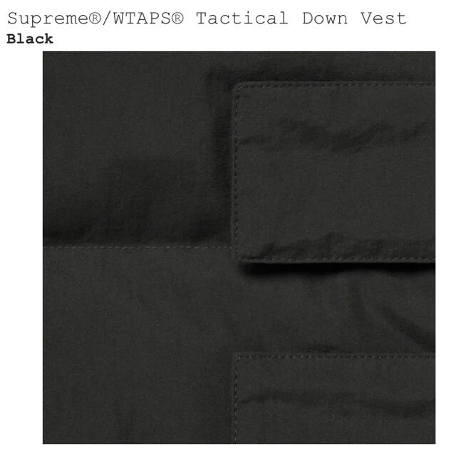 Supreme(シュプリーム)の21FW Supreme wtaps tactical down vest メンズのジャケット/アウター(ダウンベスト)の商品写真