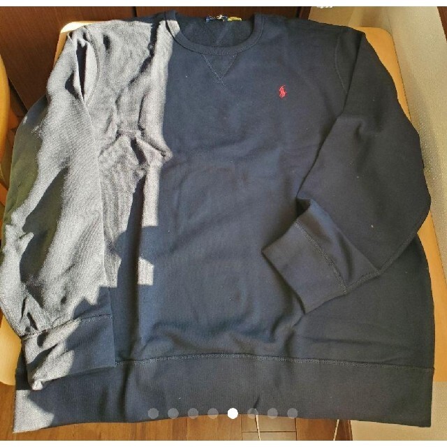 POLO RALPH LAUREN(ポロラルフローレン)の【新品】ポロラルフローレン　クルーネックスウェット　ブラックXXL 大きいサイズ メンズのトップス(スウェット)の商品写真