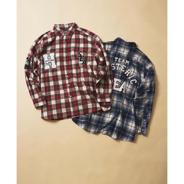 HYSTERIC GLAMOUR(ヒステリックグラマー)のHYSTERIC GLAMOUR x WDS Check Shirt メンズのトップス(Tシャツ/カットソー(七分/長袖))の商品写真