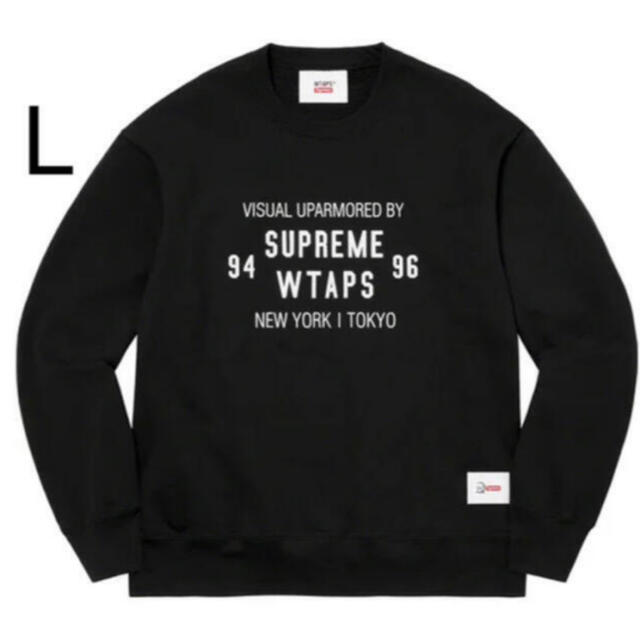 Supreme WTAPS  Crewneck black Lメンズ