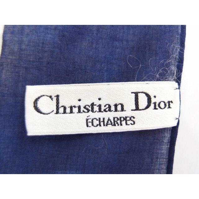 Christian Dior(クリスチャンディオール)のクリスチャン ディオール トロッター ネイビー ハンカチ レディースのファッション小物(ハンカチ)の商品写真