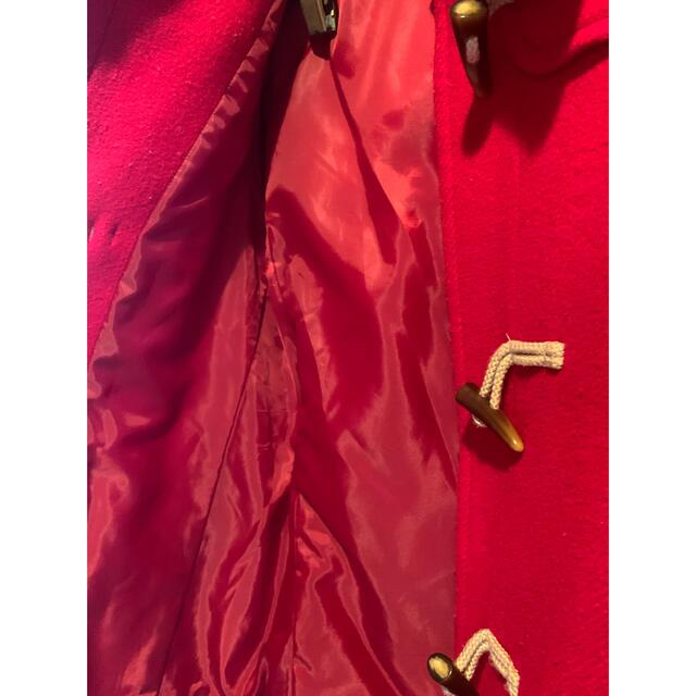 UNIQLO(ユニクロ)の美品　ダッフルコート 赤　UNIQLO XL レディースのジャケット/アウター(ダッフルコート)の商品写真