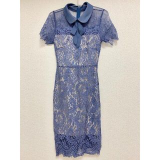 デイジーストア(dazzy store)のdazzy store ワンピース　ブルー　レース(ミニワンピース)