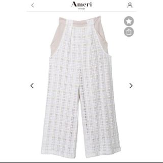 アメリヴィンテージ(Ameri VINTAGE)のSHEER CHECK LAYERED PANTS アメリヴィンテージ(その他)