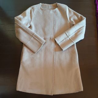 マウジー(moussy)のムートンコート ボアコート ノーカラーコート(ムートンコート)