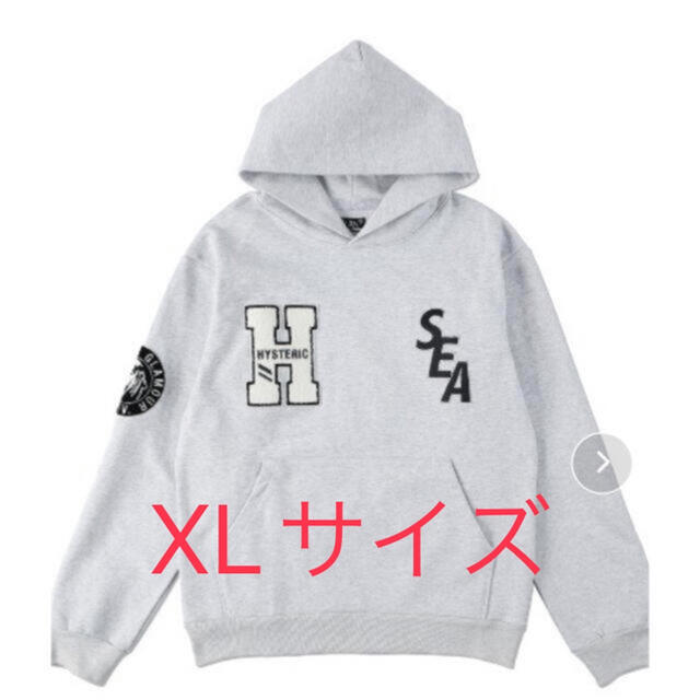 HYSTERIC GLAMOUR X WDS HOODIE グレー　XLサイズパーカー