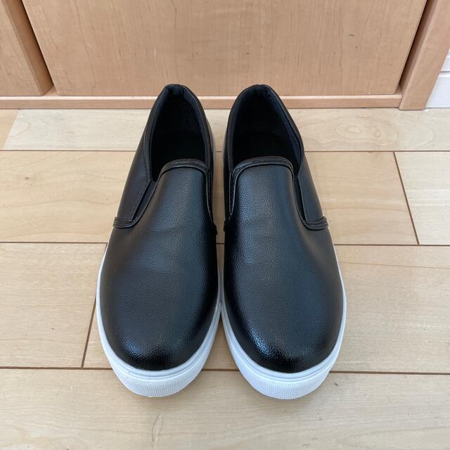靴　サイズ36（22.5）ブラック レディースの靴/シューズ(スリッポン/モカシン)の商品写真