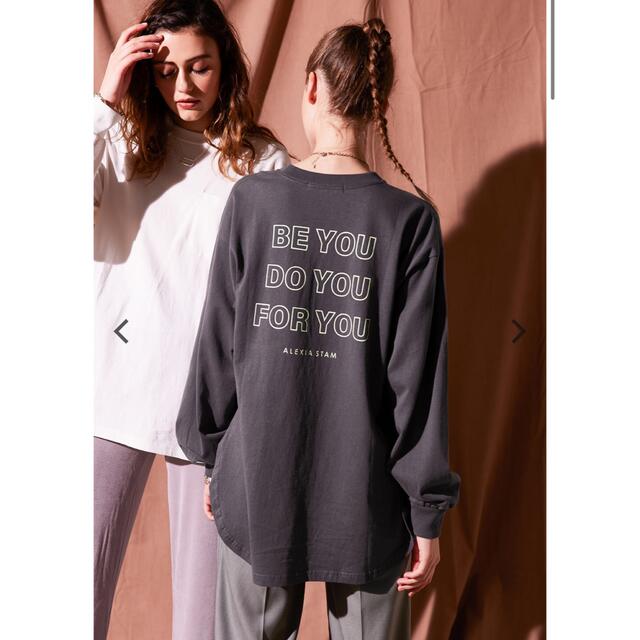 ALEXIA STAM - Round Hem Long Sleeve Tee Charcoalの通販 by 神経質な