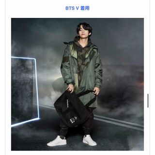 フィラ(FILA)の★最終値下げ★FILA ダウンコート カーキ BTS テテ 着用 モデル 未使用(ダウンコート)