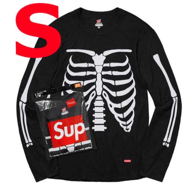 Sサイズ Supreme Hanes Bones Thermal Crew