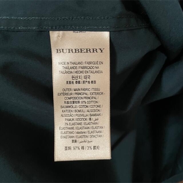 BURBERRY(バーバリー)のバーバリー　緑　シャツ レディースのトップス(シャツ/ブラウス(長袖/七分))の商品写真