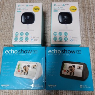 エコー(ECHO)の新品 Amazon echoshow5 第一世代tp-link kasaカメラ(スピーカー)