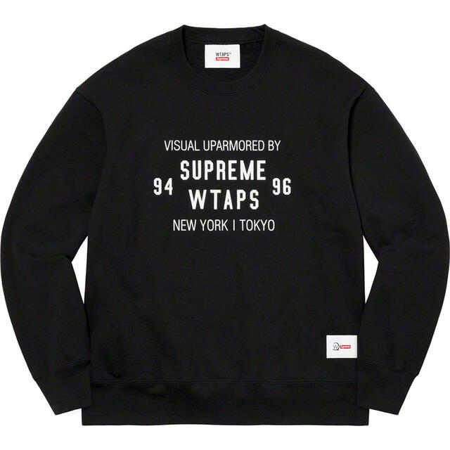 Supreme(シュプリーム)のSupreme × wtaps Crewneck black Mサイズ メンズのトップス(スウェット)の商品写真