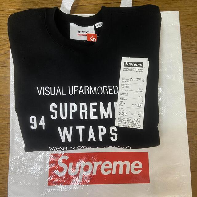 Supreme × wtaps Crewneck black Mサイズ - スウェット