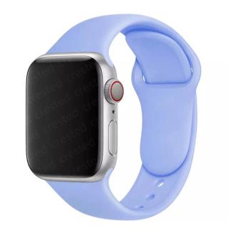 AppleWatchアップルウォッチラバーベルト38/40/41mm ラベンダー(腕時計)