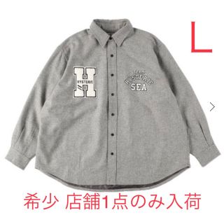 ヒステリックグラマー(HYSTERIC GLAMOUR)のL WIND AND SEA × HYSTERIC GLAMOUR ウールシャツ(シャツ)