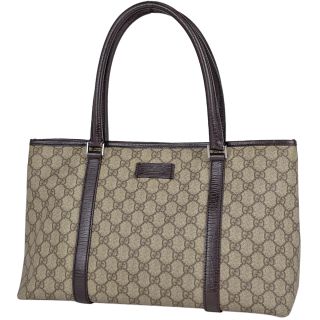 GUCCIバンブーレザータッセルフリンジチャーム ショルダートートバッグ