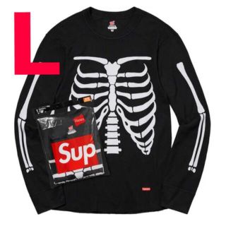 シュプリーム(Supreme)のLサイズ Supreme Hanes Bones Thermal Crew(Tシャツ/カットソー(七分/長袖))