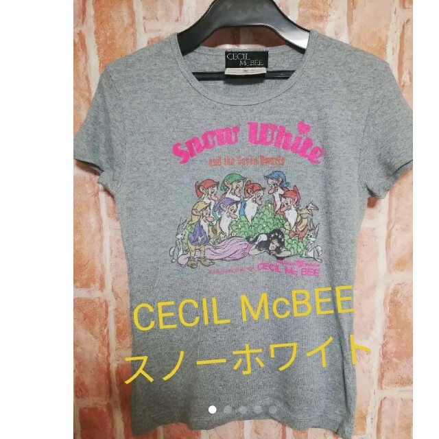 CECIL McBEE(セシルマクビー)の希少★セシルマクビー★スノーホワイト★白雪姫 コラボTシャツ★激レア レディースのトップス(Tシャツ(半袖/袖なし))の商品写真