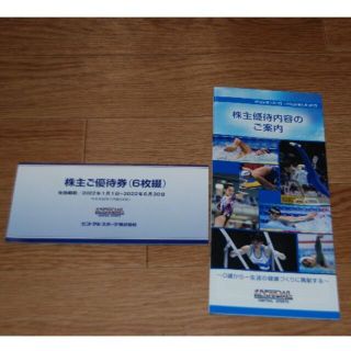 セントラルスポーツ株主優待券6枚（ラクマパック配送）(その他)