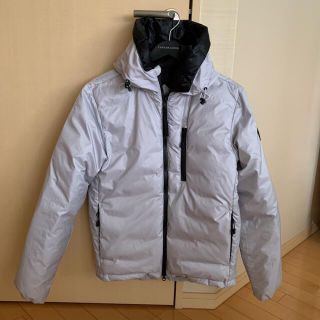 カナダグース(CANADA GOOSE)のカナダグース　ブラックラベル　グレー　XS ガーメントケースハンガー付き(ダウンジャケット)