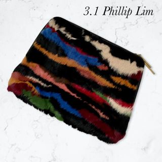 スリーワンフィリップリム(3.1 Phillip Lim)の【3.1 Phillip Lim】ラビットファー クラッチバッグ(セカンドバッグ/クラッチバッグ)