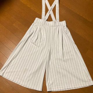 サロペットパンツ　ワイドパンツ(キュロット)