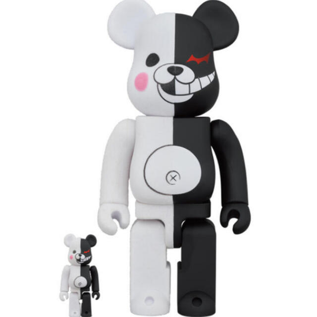 BE@RBRICK モノクマ ラバーコート＆フロッキー Ver. 400％