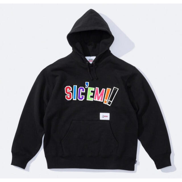 メンズ新品 Supreme Wtaps Sic’em! フーディー black M